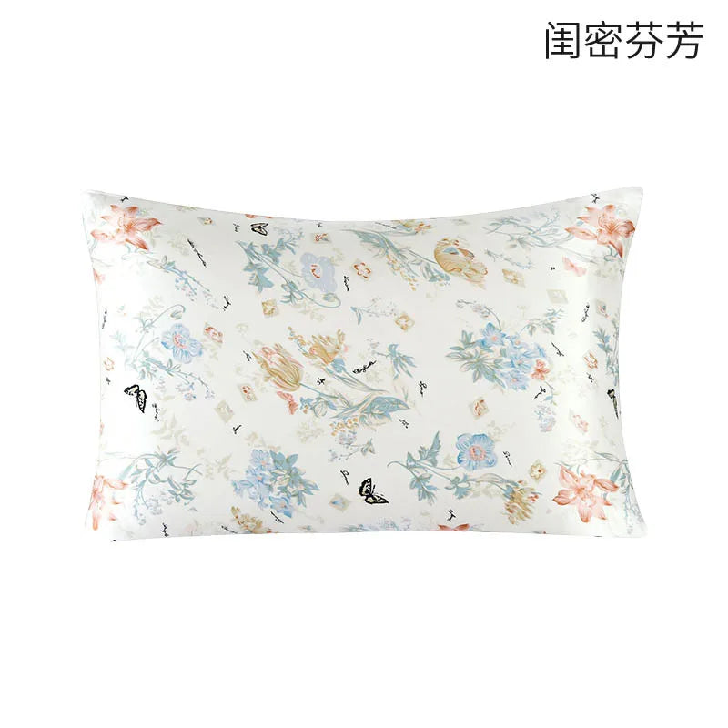 100% Both Sides Pure Natural Mulberry Silk Pillowcase with Zipper Closure  Soft and Cooling Silk Pillow Cases